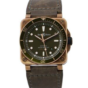 Bell&Ross Diver Green Bronze Limited Edition 999 pieces 42mm Bronze/Leather